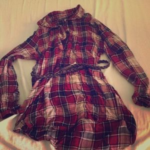 Long shirt w/ brown belt